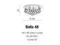 Lampa sufitowa / plafon BOLLA 48 chrom AZ1287 Azzardo