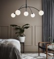 Lampa wisząca HEAVEN 5L Czarny/Biały 107560 Markslojd