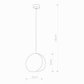 Lampa wisząca WHEEL okrągła ze sklejki w kolorze czarnym Nowodvorski