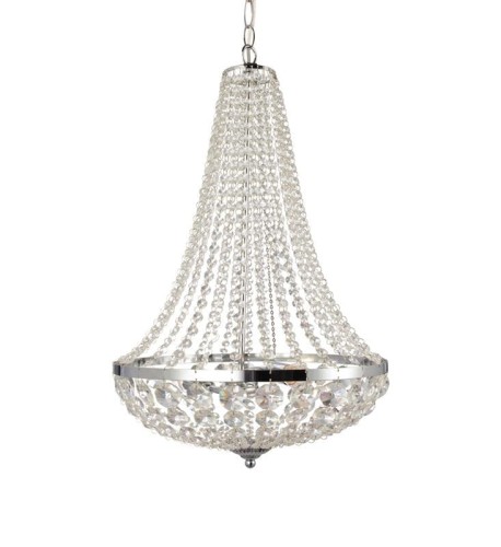 Lampa wisząca z krysztalkami GRANSO 2L Chrom/MC klasyczna Markslojd