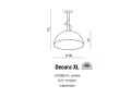 Lampa wisząca DECORA XL biała AZ2159 Azzardo
