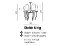 Lampa wisząca DIABLO 6 BIG biała AZ1389 Azzardo