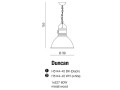 Lampa wisząca DUNCAN biała AZ1582 Azzardo