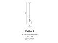 Lampa wisząca ELEKTRA 1 chrom AZ1687 Azzardo