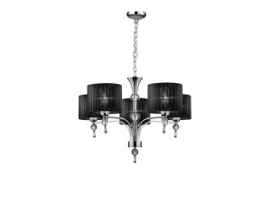 Lampa wisząca IMPRESS 5 czarna AZ0499 Azzardo
