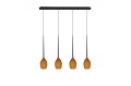 Lampa wisząca IZZA 4 bursztynowa AZ1227 Azzardo