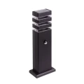 Słupek ogrodowy czarny aluminium 40cm Gu10 z czujnikiem ruchu
