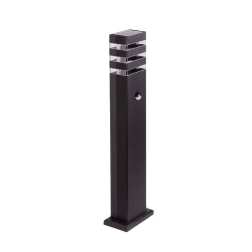 Słupek ogrodowy czarny aluminium 60cm Gu10 czujnik ruchu