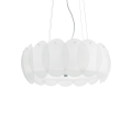 Lampa wisząca OVALINO SP8 biała 090481 Ideallux