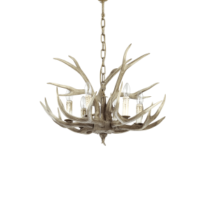 Lampa wisząca CHALET SP6 w kształcie poroża wykonana z żywicy