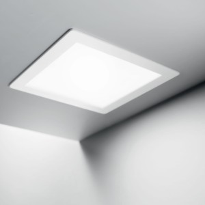 Lampa wpuszczana GROOVE 20W SQUARE 3000K biały 124001 Ideallux