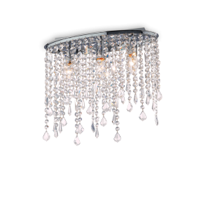 Lampa sufitowa RAIN PL3 chrom 008370 Ideallux