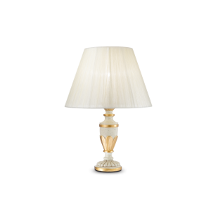 Lampa stołowa FIRENZE TL1 antyczna biel 012889 Ideallux