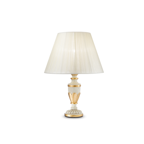Lampa stołowa FIRENZE TL1 antyczna biel 012889 Ideallux