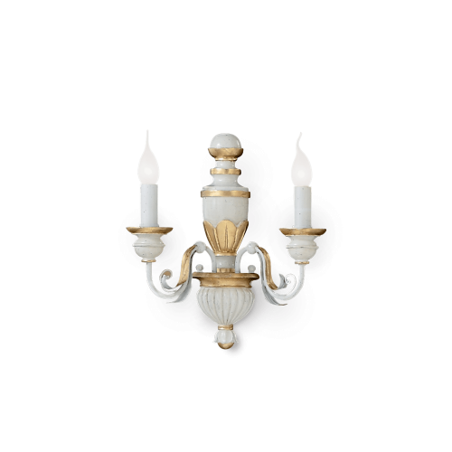 Kinkiet FIRENZE AP2 BIANCO ANTICO antyczna biel 012902 Ideallux