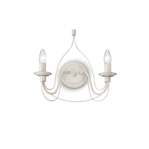 Kinkiet CORTE AP2 BIANCO ANTICO antyczna biel 028460 Ideallux
