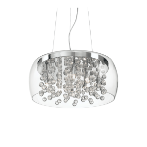 Lampa wisząca AUDI-80 SP8 TRASPARENTE transparentna 031750 Ideallux