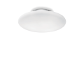 Szklany plafon SMARTIES BIANCO PL3 biały o średnicy 60cm Ideallux