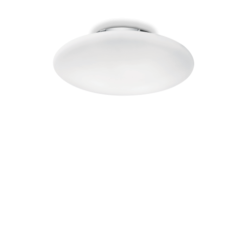 Szklany plafon SMARTIES BIANCO PL3 biały o średnicy 60cm Ideallux