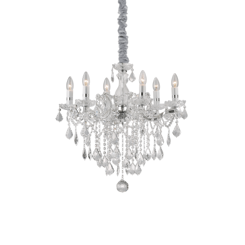 Lampa wisząca FLORIAN SP6 CROMO chrom 035628 Ideallux