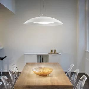 Lampa wisząca LENA SP3 D64 BIANCO biała 035727 Ideallux