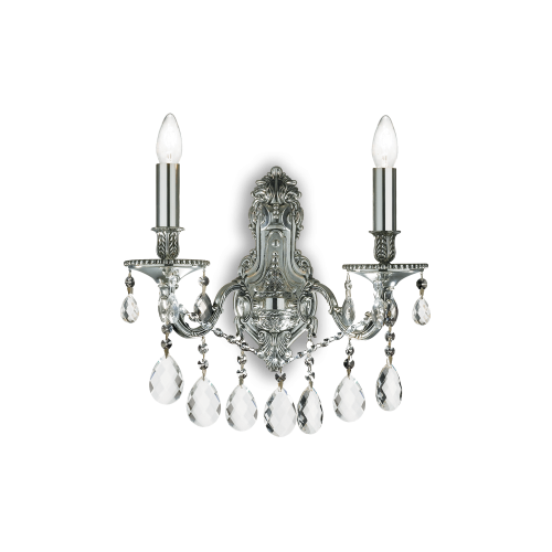 Kinkiet GIOCONDA AP2 ARGENTO srebrny 044910 Ideallux