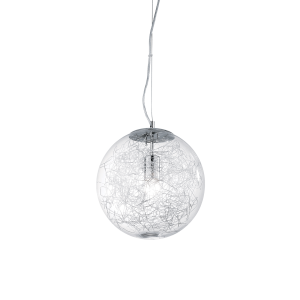 Lampa wisząca MAPA MAX SP1 D30 srebrna 045115 Ideallux