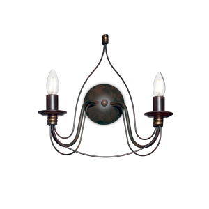 Kinkiet CORTE AP2 RUGGINE brązowy 057200 Ideallux