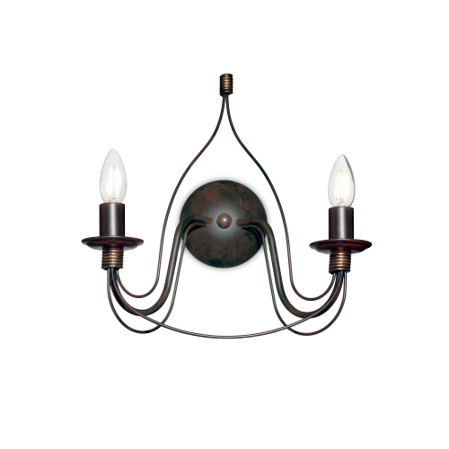 Kinkiet CORTE AP2 RUGGINE brązowy 057200 Ideallux