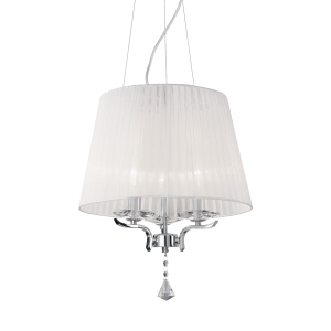 Lampa wisząca PEGASO SP3 BIANCO biała 059235 Ideallux