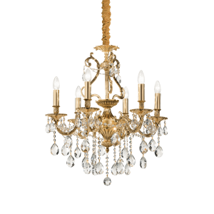 Lampa wisząca GIOCONDA SP6 ORO złota 060507 Ideallux