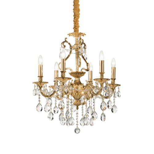 Lampa wisząca GIOCONDA SP6 ORO złota 060507 Ideallux