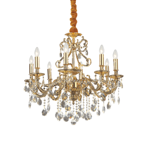 Lampa wisząca GIOCONDA SP8 ORO złota 060514 Ideallux