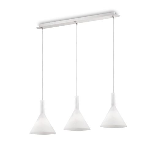Lampa wisząca COCKTAIL SP3 BIANCO biała 074245 Ideallux