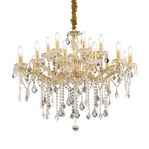 Lampa wisząca FLORIAN SP18 ORO złota 075181 Ideallux