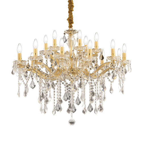 Lampa wisząca FLORIAN SP18 ORO złota 075181 Ideallux