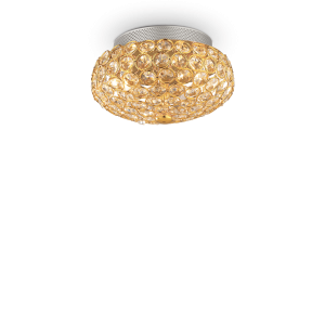 Lampa sufitowa KING PL3 złota 075402 Ideallux
