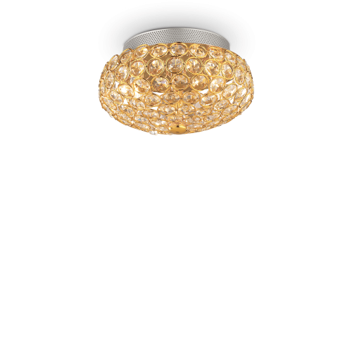 Lampa sufitowa KING PL3 złota 075402 Ideallux