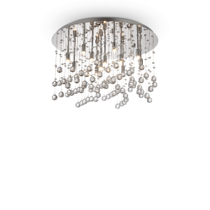 Lampa sufitowa MOONLIGHT PL12 chrom 077802 Ideallux