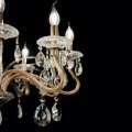 Lampa wisząca NEGRESCO SP8 ORO złota 087764 Ideallux