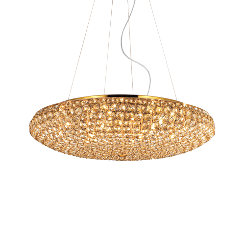 Lampa wisząca KING SP12 ORO złota 088020 Ideallux