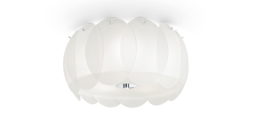 Plafon OVALINO PL5 biały 093963 Ideallux