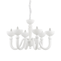Lampa wisząca BON BON SP6 BIANCO biała 093994 Ideallux