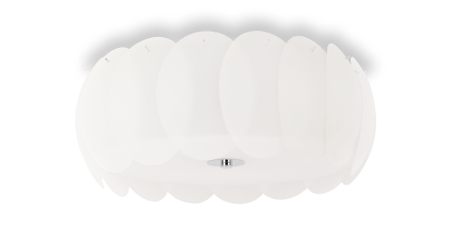 Plafon OVALINO PL8 biały 094014 Ideallux