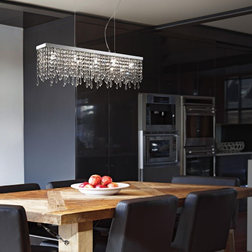 Lampa wisząca GIADA SP7 TRASPARENTE transparentna 098739 Ideallux