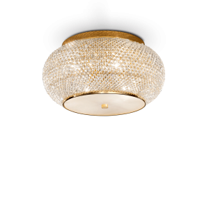 Plafon PASHA PL6 złoty 100807 Ideallux