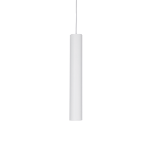 Lampa wisząca LOOK SP1 D06 BIANCO biała metalowa tuba rurka Ideallux