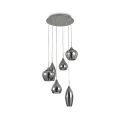 Lampa wisząca SOFT SP6 FUME' szara 111841 Ideallux