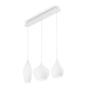 Lampa wisząca 	SOFT SP3 BIANCO biała 111858 Ideallux