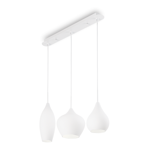 Lampa wisząca 	SOFT SP3 BIANCO biała 111858 Ideallux